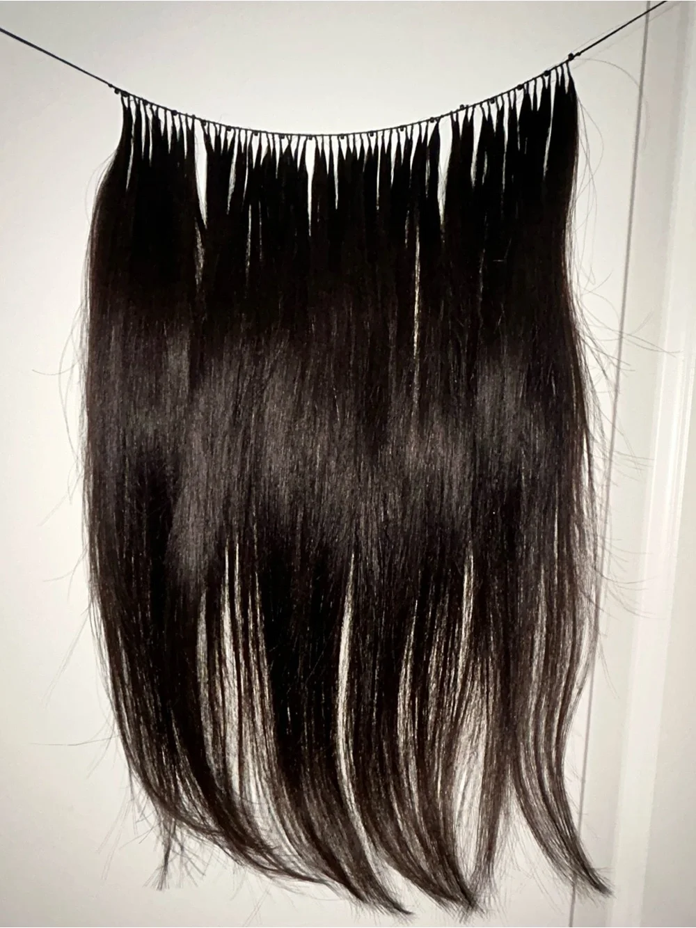 Dark Brown Feather Weft Hair Extension (50g-60g)